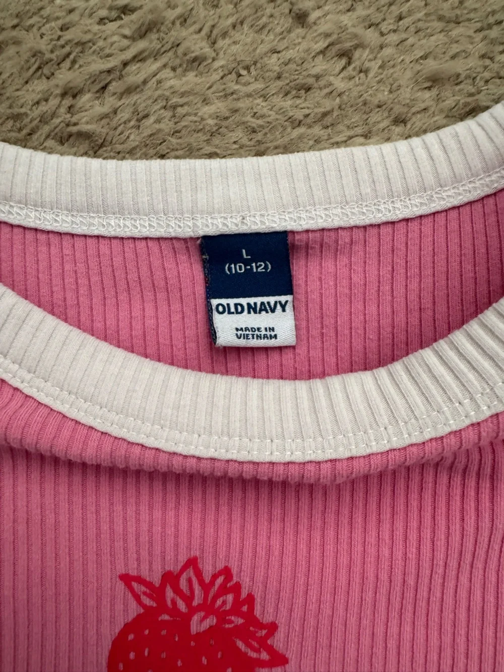 Old Navy Pink & Blue Ribbed Ringer Kids Tee Duo